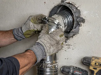 Dryer Vent Hose Installation in Upland