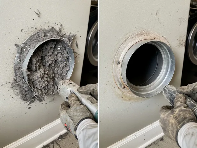 Professional clogged vent cleaning by Upland Dryer Vent Cleaning in Upland