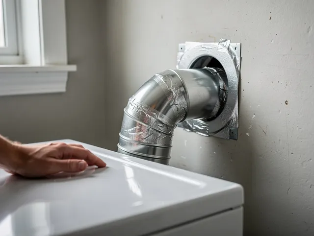 Upland Dryer Vent Cleaning expert performing professional dryer vent repair and installation in Upland