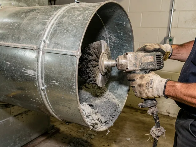 Industrial-grade dryer vent cleaning by Upland Dryer Vent Cleaning in Upland
